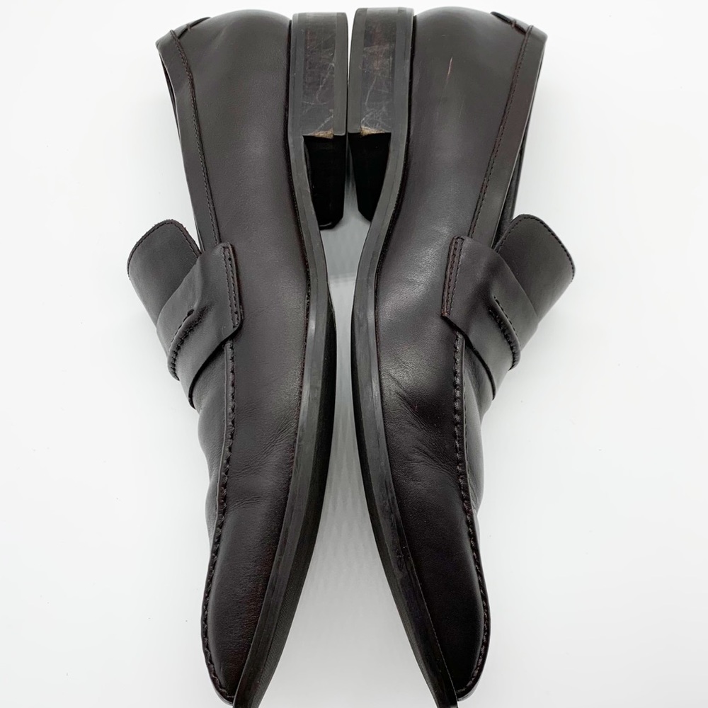 Men’s Calvin Klein Elkan Slip On Leather Loafers in Dark Brown Size 10.5M - Picture 5 of 12